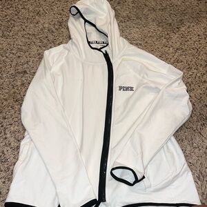 Whit & Black PINK hoodie